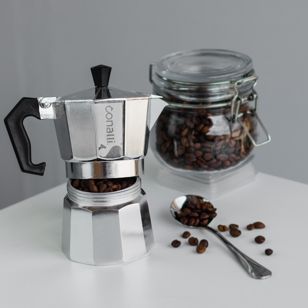 conalli mokapot 1 cup white aluminum series (3)