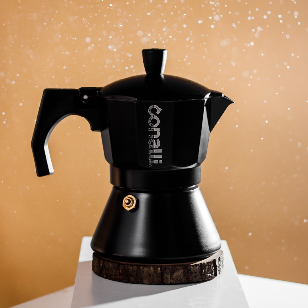 induction mokapot conalli 300ml black (1)