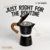 3 Cup Mokapot Bellissimo Black