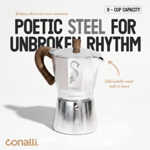 6 Cup Mokapot Bellissimo Silver