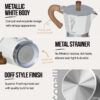6 Cup Mokapot Bellissimo White